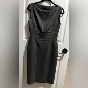 David Dixon Barbie Collection Dress. Tailored Grey Wool with Pockets.